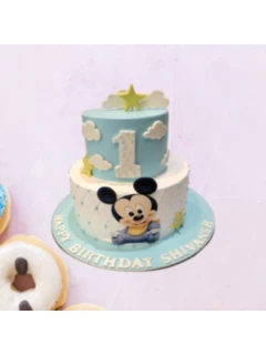 1st Birthday Mickey Mouse Cake
