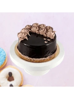 Chocolate Top Rose Cake