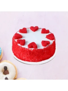 Small Heart Red Velvet Cake