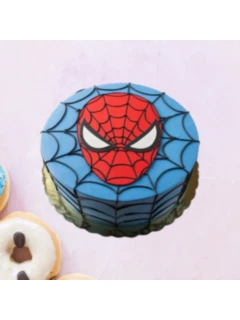 Spider Man Face Cake